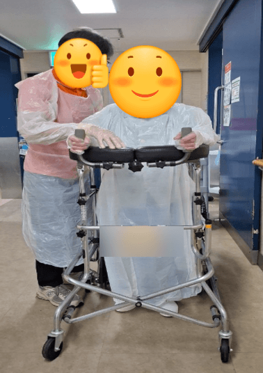 낙상 후 3도화상 환자의 회복